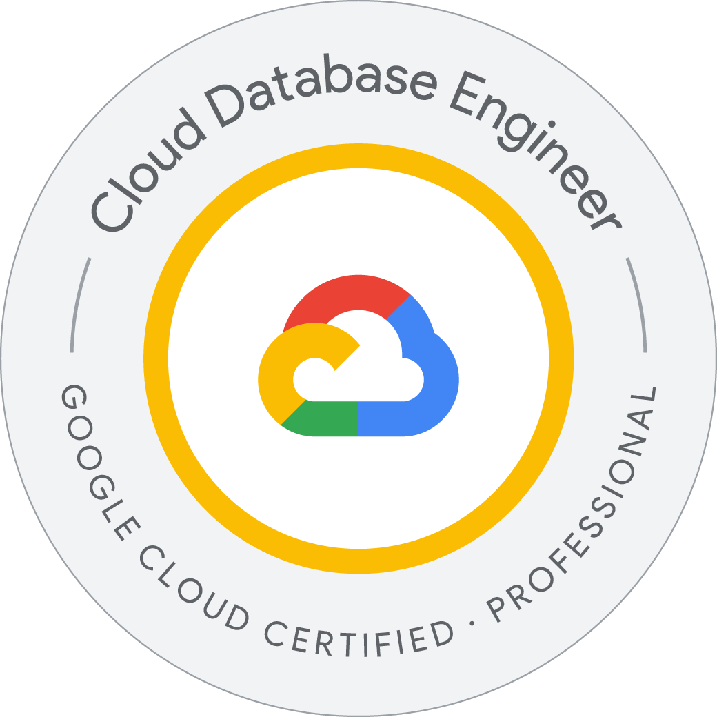 Google Cloud Certified Professional - Cloud Database Engineer